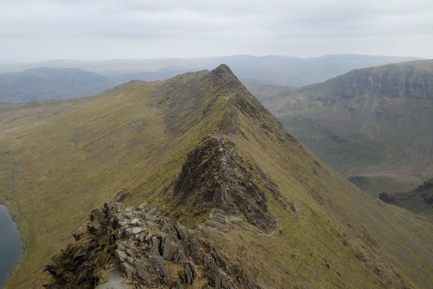 Helvellyn over Striding Edge