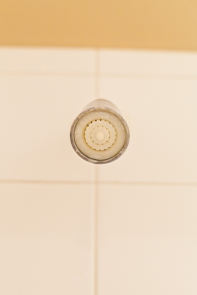 tiny old shower head