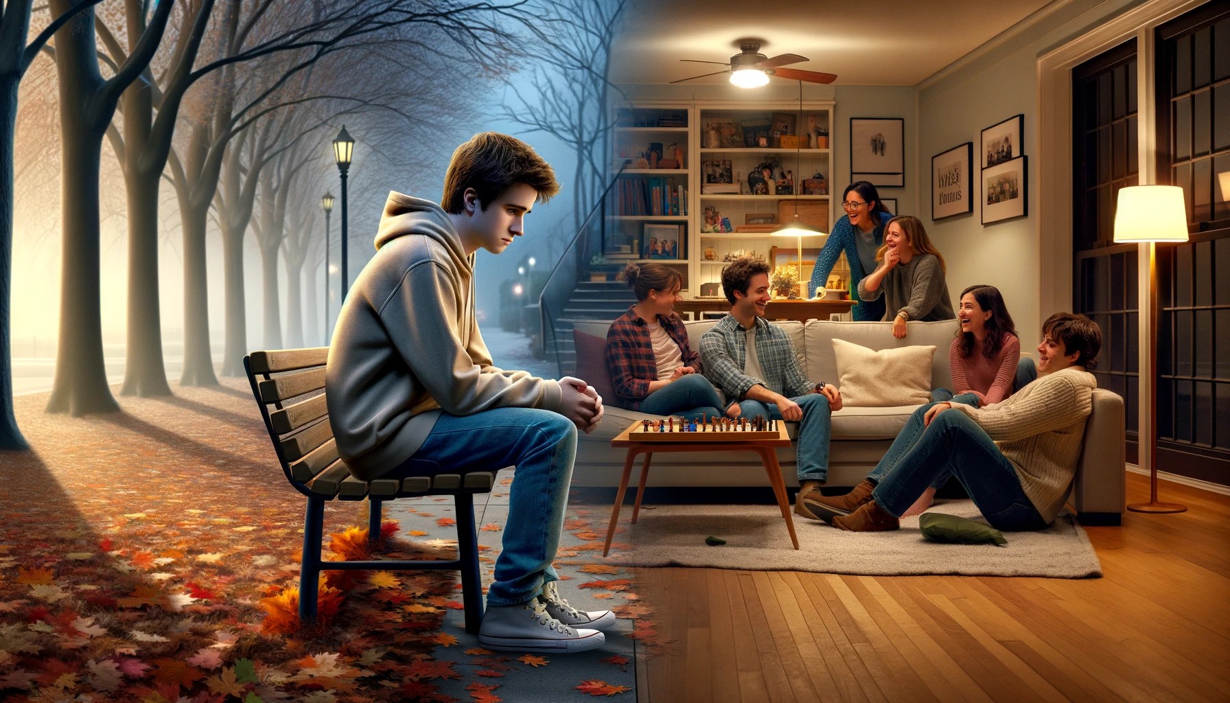 Nurturing-Connection-1 — illustration for Understanding the Role of Familial Support in Combating Social Isolation