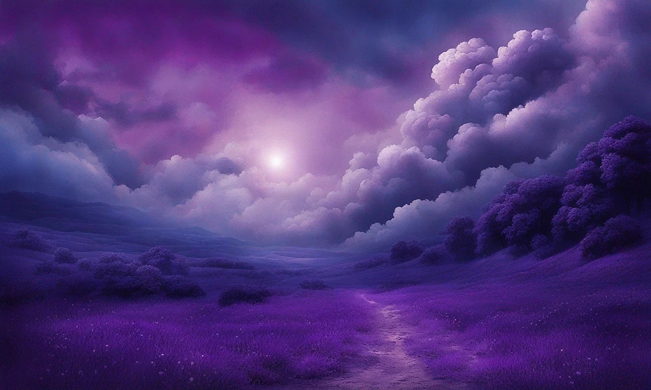 Purple — illustration for When Blue Paused for Purple