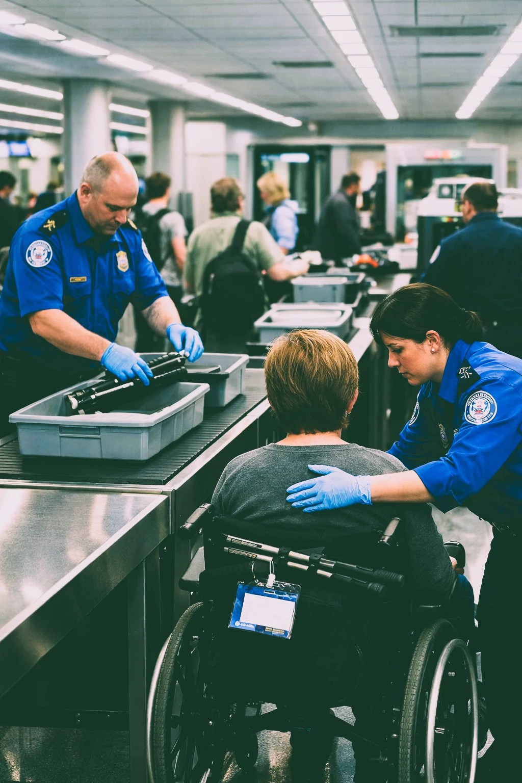 TSA — illustration for The Wheelchair in the Line