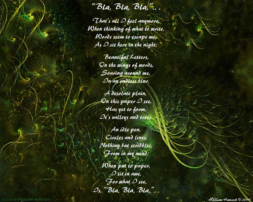 "Bla, Bla, Bla,".. .