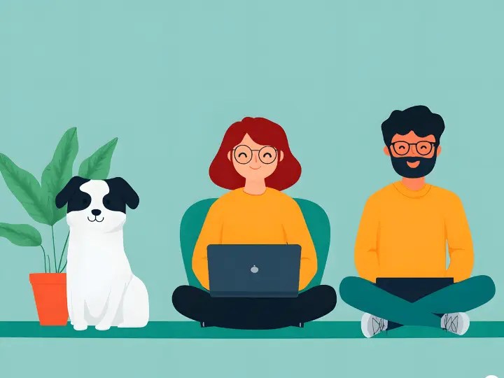 Family in telehealth therapy