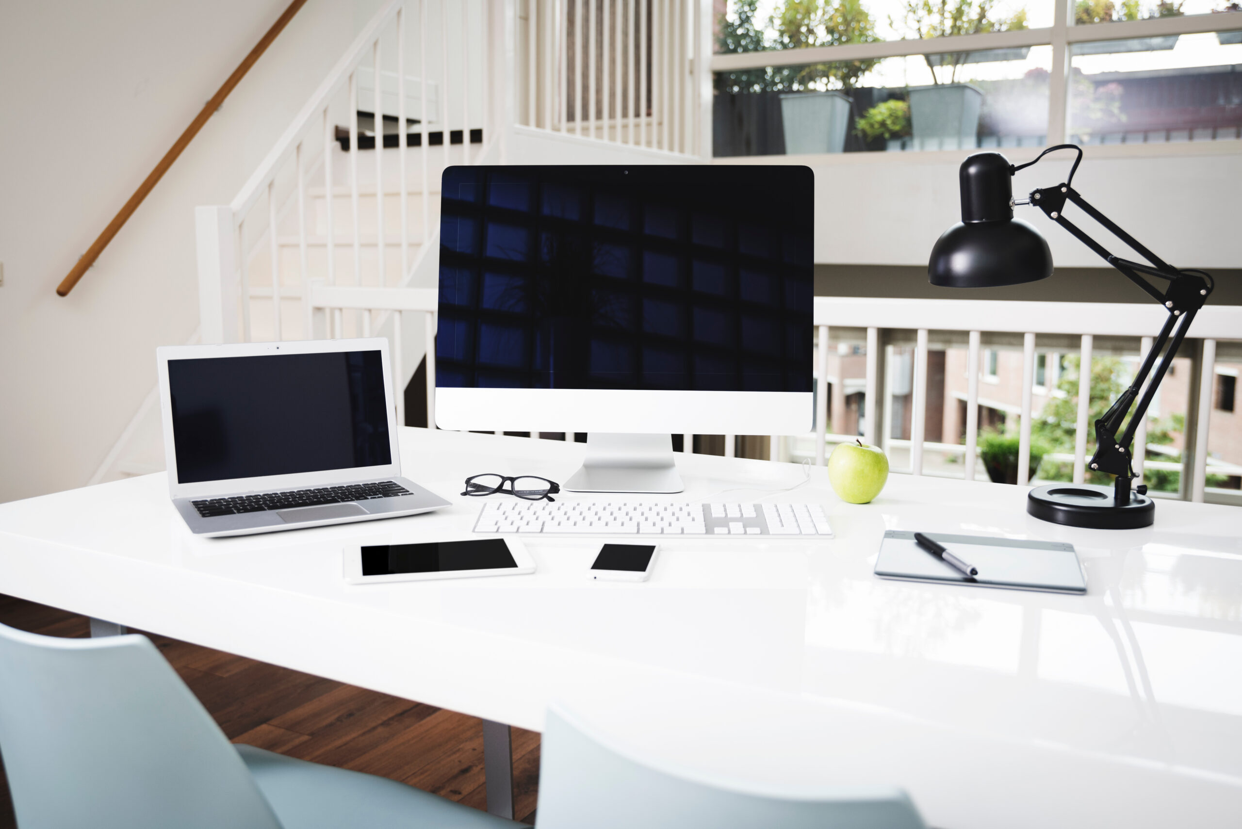 Modern office webdesign mockup