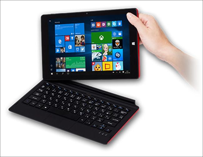 FRONTIER FRT102 － 10.1インチ、キーボード分離型2 in 1、税抜き