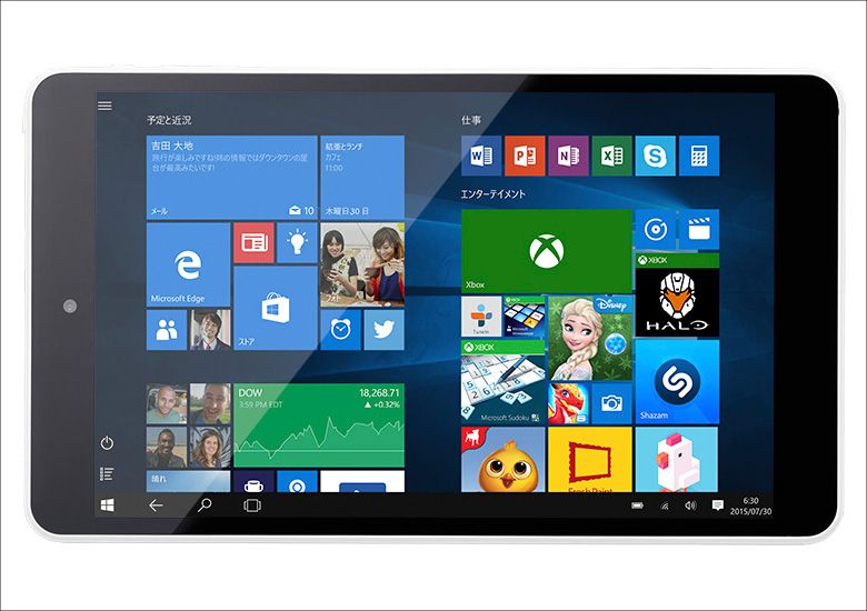 マウスコンピューター WN802 － 8インチCherryTrailタブレット、日本初