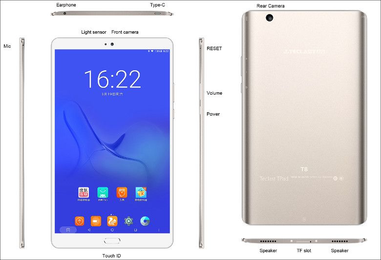 Teclast T8 － Teclastの「マスター」クラスAndroid タブレット、今度