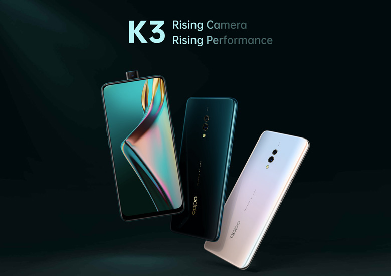 OPPO K3 － 6.5インチで91%の画面占有率、しかもノッチなし！カタログ