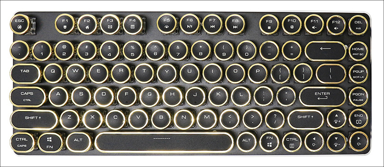 上海問屋 タイプライター風82キーメカニカルキーボード DN-915889