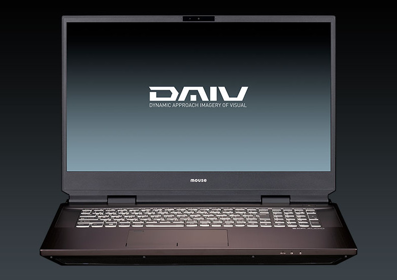 mouse DAIV 7N － 17.3インチでデスクトップPC用のCore i9を搭載可能