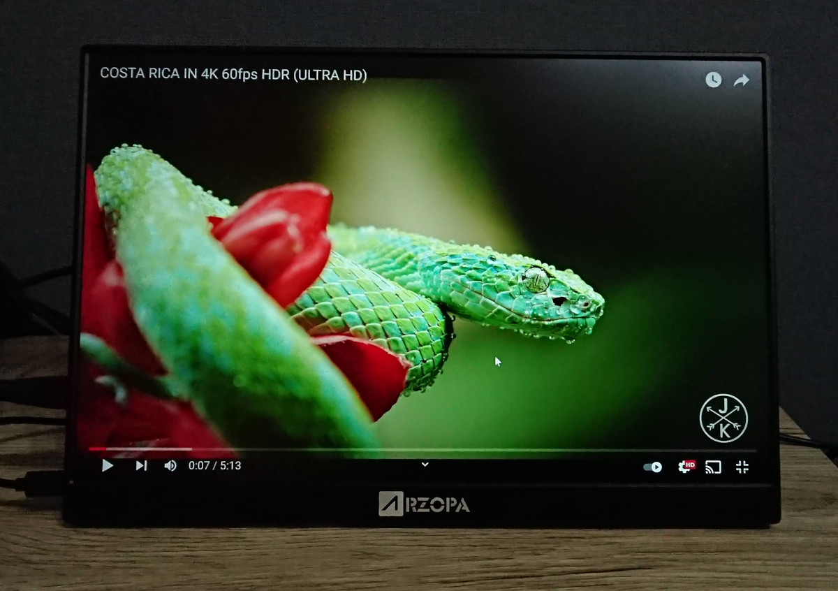 ARZOPA A1 GAMUT MINI 2K モバイルモニターの実機レビュー － 軽量