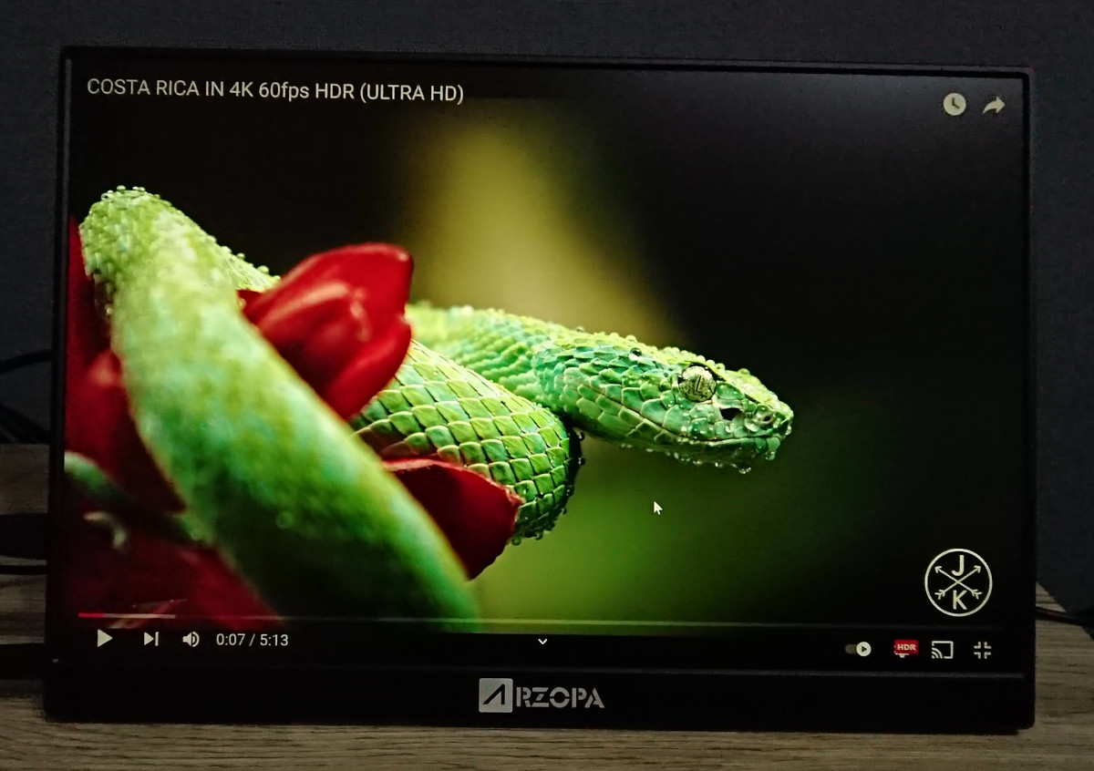 ARZOPA A1 GAMUT MINI 2K モバイルモニターの実機レビュー － 軽量