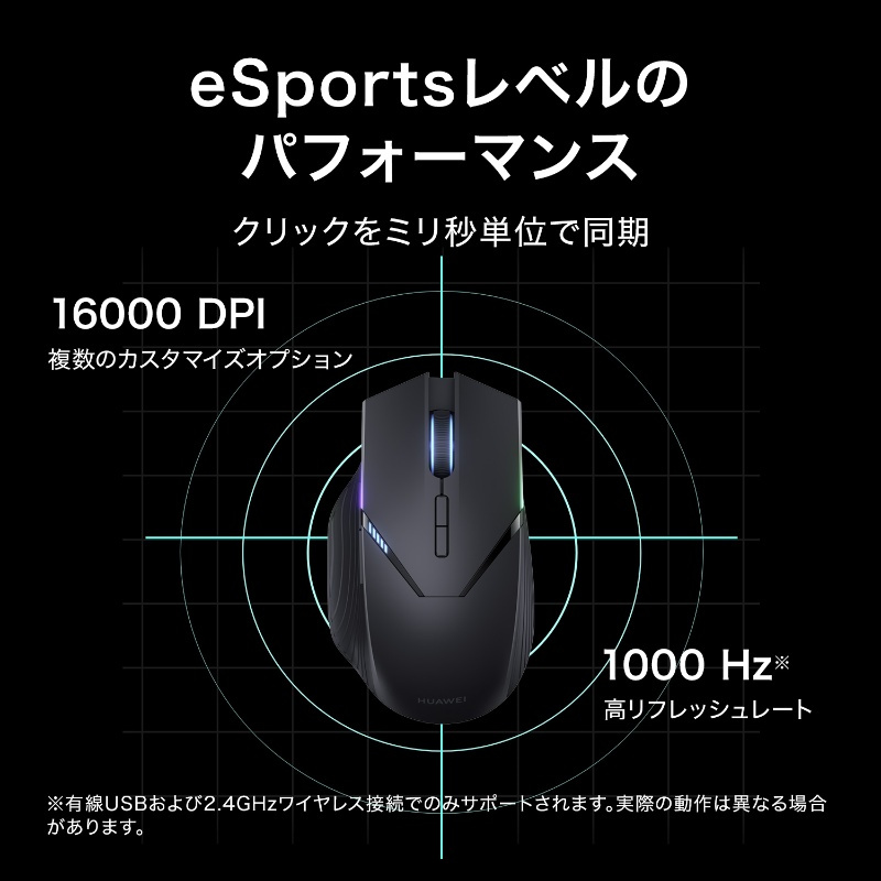 HUAWEI Wireless Mouse GT － 高性能にして多機能なゲーミングマウスが