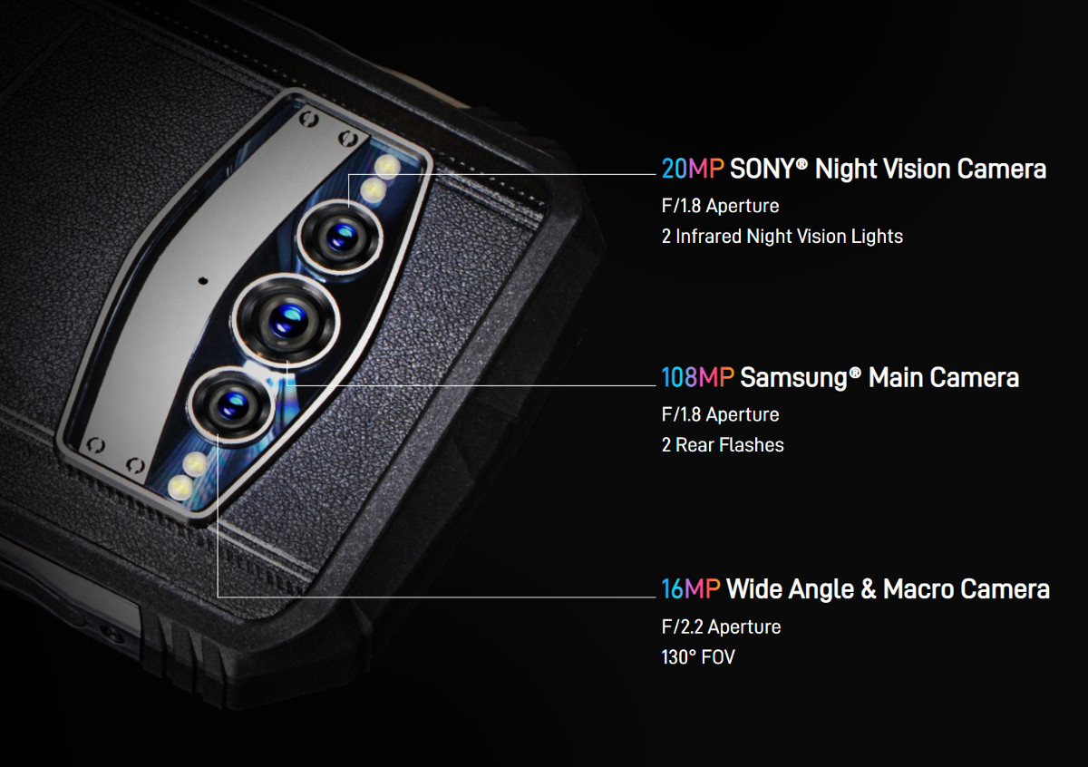 DOOGEE V30 － 背面がレザー張りの5G対応タフネススマホ、eSIM対応で