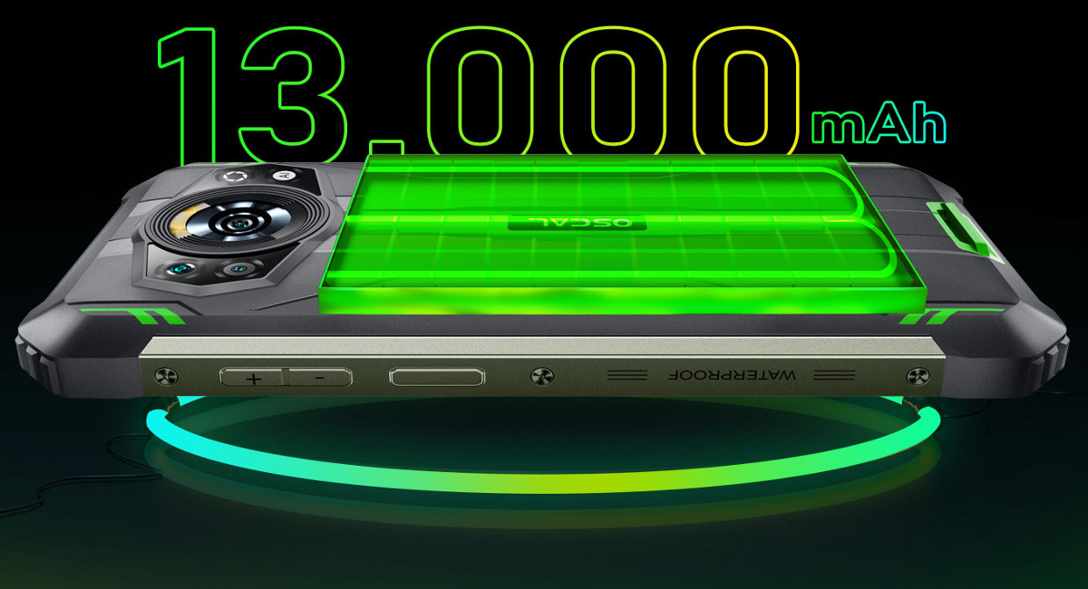 Blackview OSCAL S80 － 大容量バッテリーを搭載し重さ460 gの