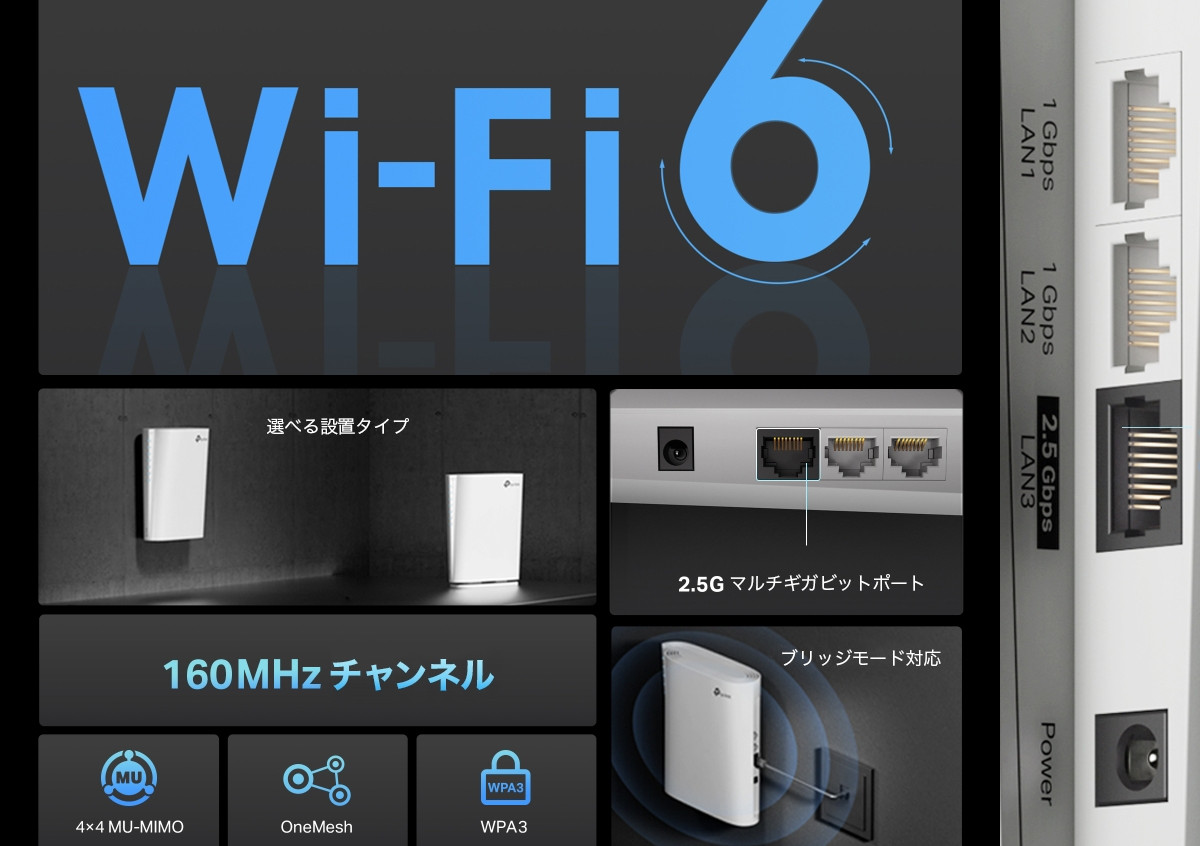 TP-Link RE900XD Wi-Fi 6中継器 レビュー － Wi-Fi6(802.11ax)の