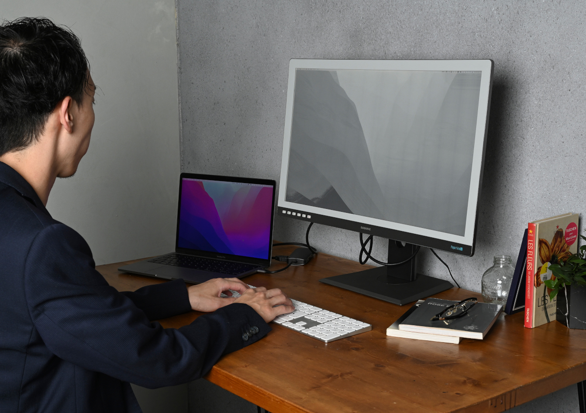 DASUNG 253 － 25.3インチの大型EInkモニターにカーブタイプが追加され