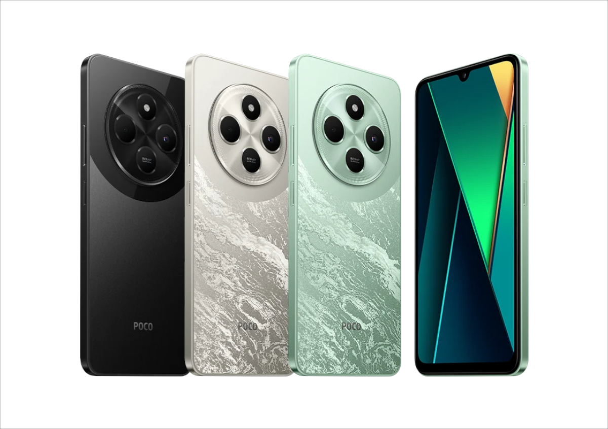 未使用近い Xiaomi POCO C75（中国版：Redmi 14C）64GB POCO C75 ー Redmi 14Cの兄弟モデル。Redmiとは違った加工の筐体が魅力