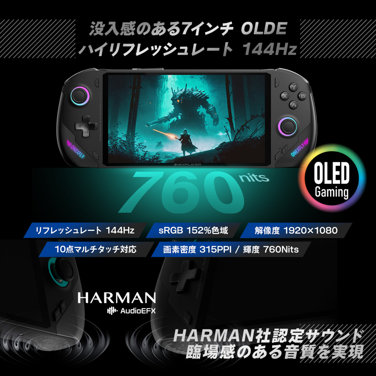 OneXFly F1 Pro － 使いやすいサイズ感はそのままに、CPUと