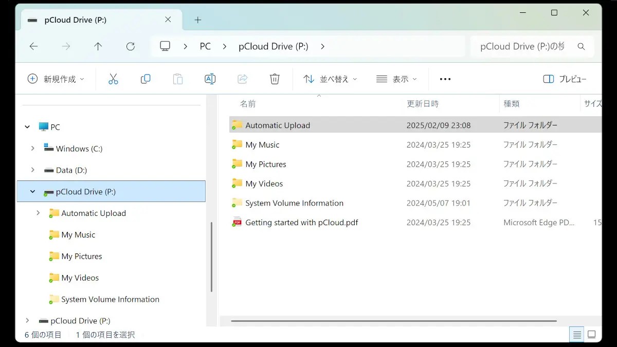 買い切り型クラウドストレージのpCloudを契約（購入）しました
