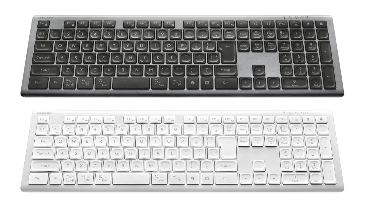 エレコム Precisionist キーボード ー 多機能な薄型ワイヤレス