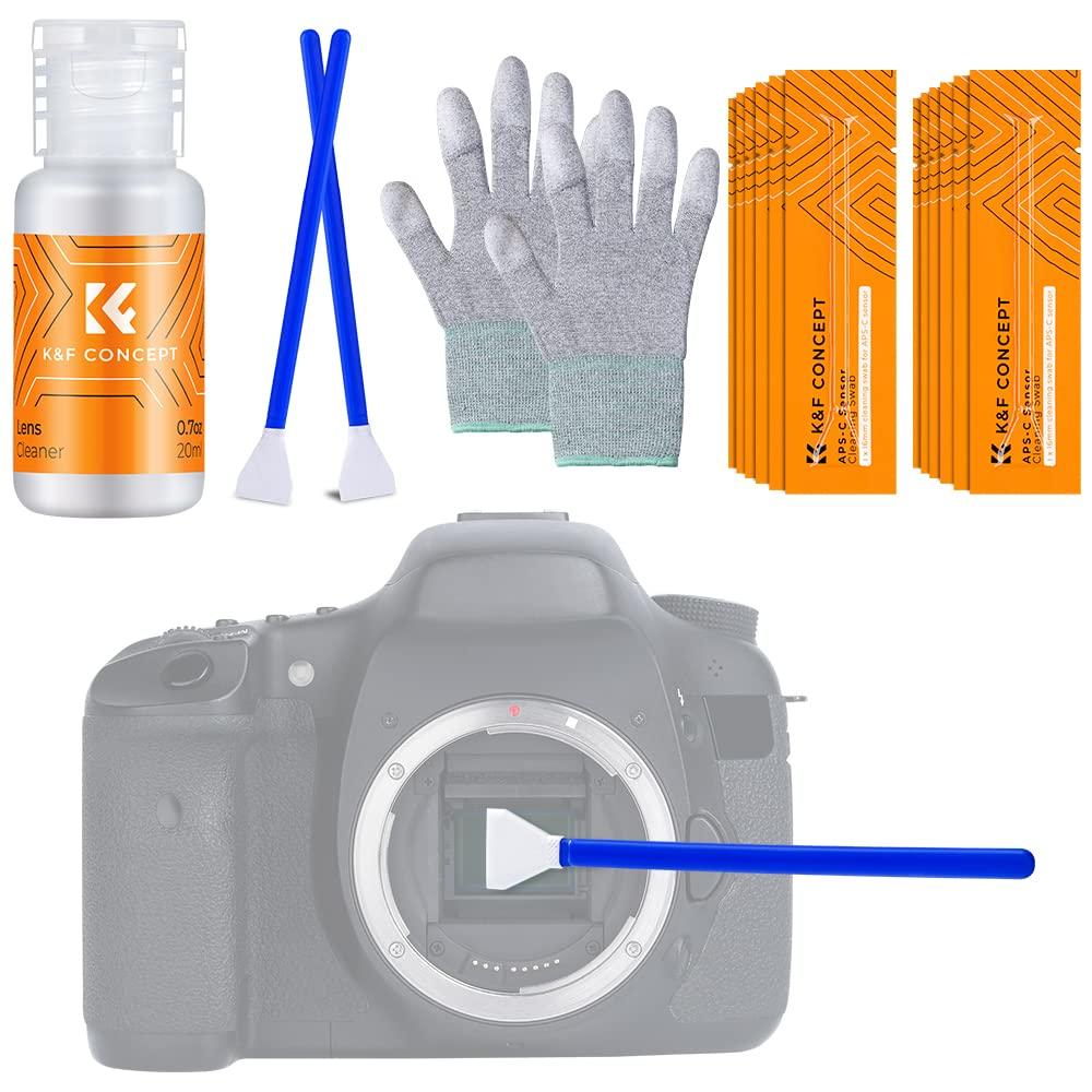 K&F Concept APS-C Sensor Cleaning Kit - 16pcs Sensor Cleaning Swabs