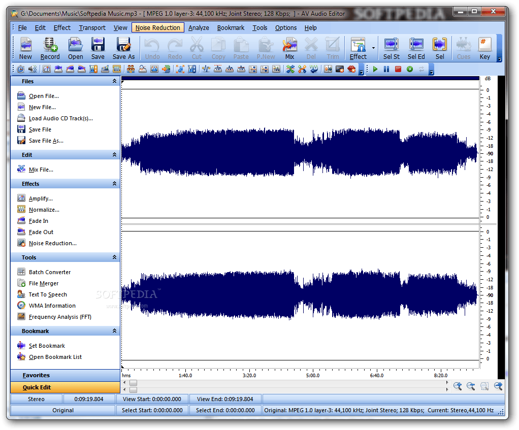 Av audio editor
