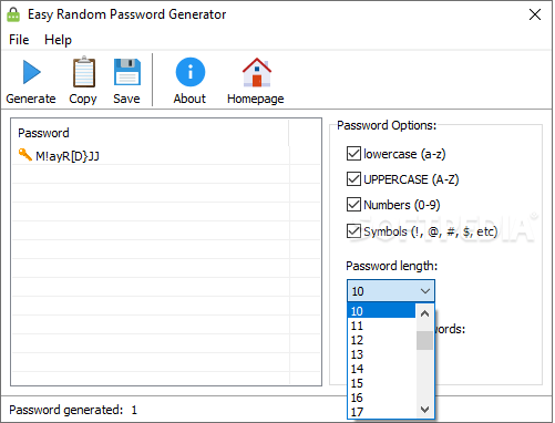 We may earn commission on some of the items you choose to buy. Download Easy Random Password Generator 1 0