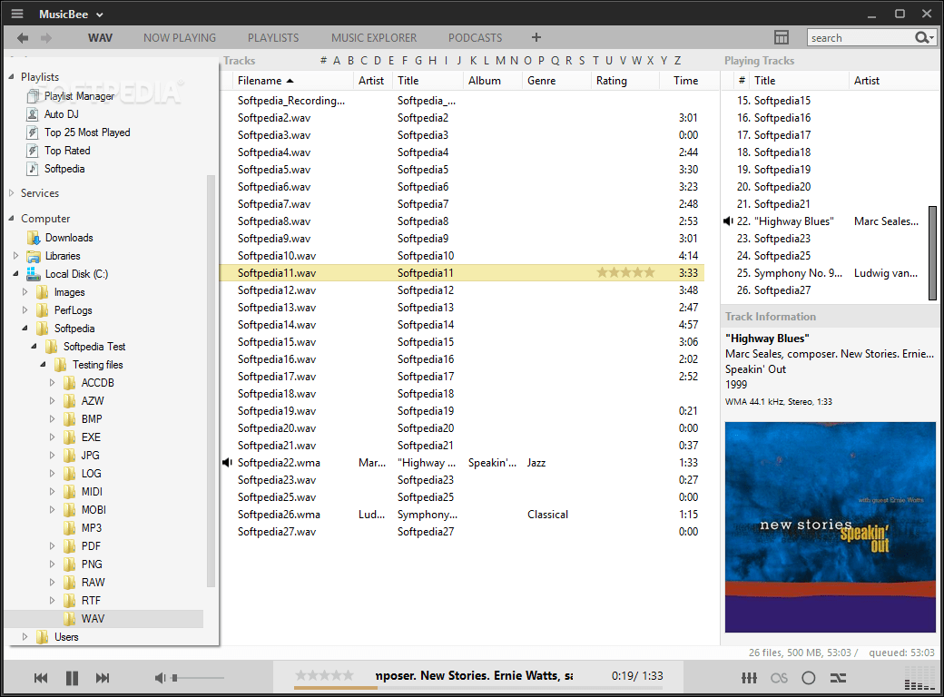 How to convert flac to wav in musicbee mazbc