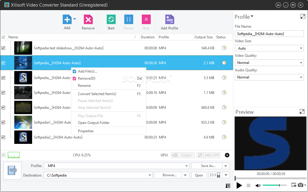 Xilisoft video converter standard