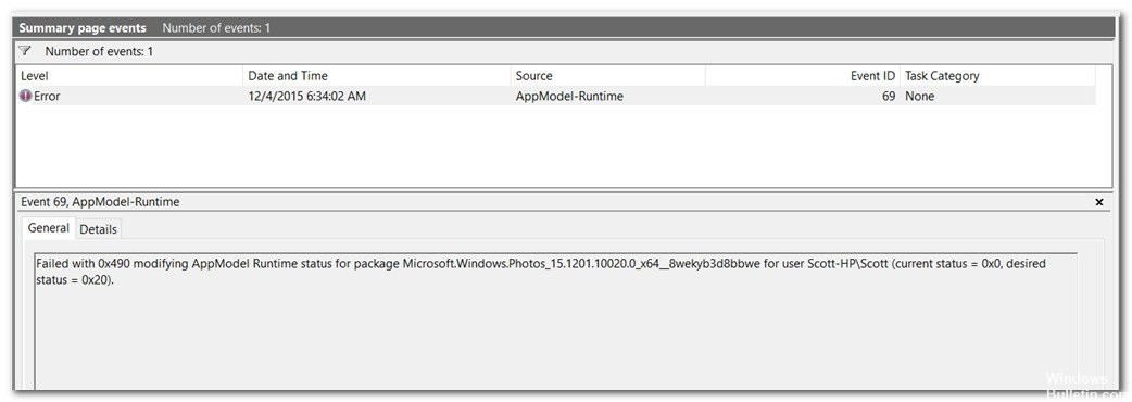 Steps on how to fix the microsoft windows blue screen or bsod errors. How To Troubleshoot Appmodel Runtime Error 0x490 In Windows Pc Windows Bulletin Tutorials