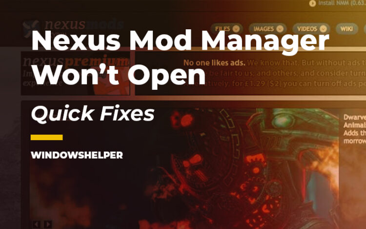 nexus mod manager wont download mods