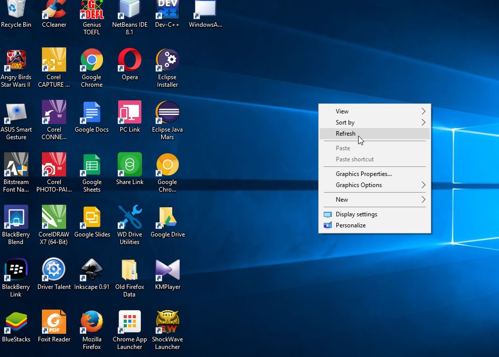 Fakta Mencengangkan Tentang Klik Kanan > Refresh Di Windows. Stop Klik
