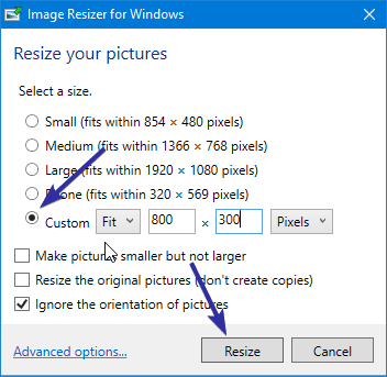 Resize images from right click menu 05 Resize images from right click menu 05