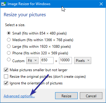Resize images from right click menu 06 Resize images from right click menu 06