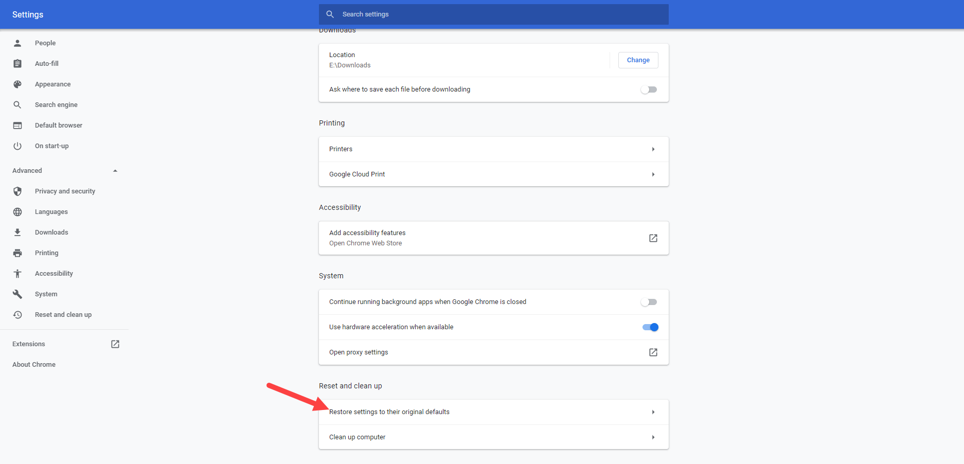 How To Reset Chrome to Default Settings in Windows 10