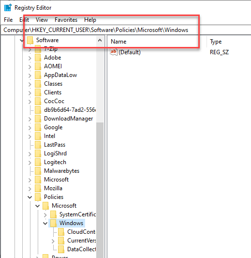Disable-command-prompt-go-to-registry-folder