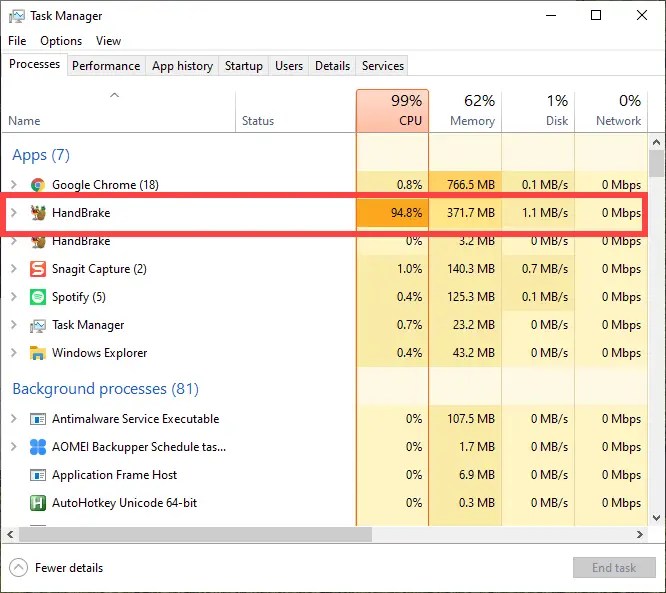 Handbrake-high-cpu-usage-in-windows