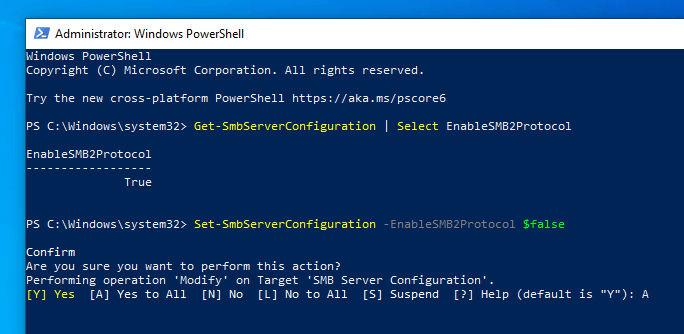 How to Disable SMB3 in Windows 10 (SMB3 or SMB2)