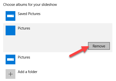Remove slideshow lockscreen folder