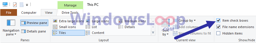 How to Show File Explorer Checkboxes - Windows Explorer Checkbox