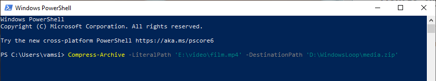 Powershell-command-to-compress-zip-file-070820