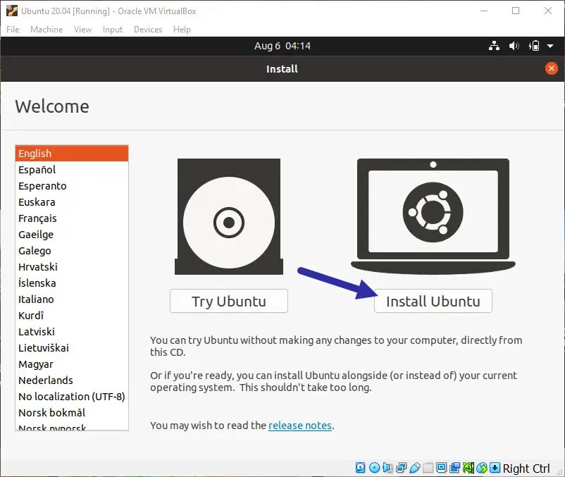 click install ubuntu to install ubuntu in Windows 10