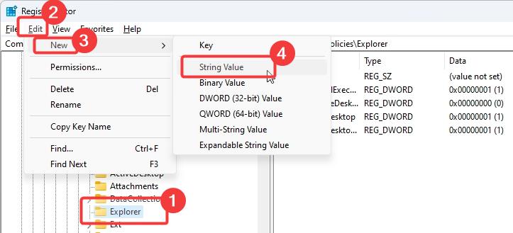 create new string value