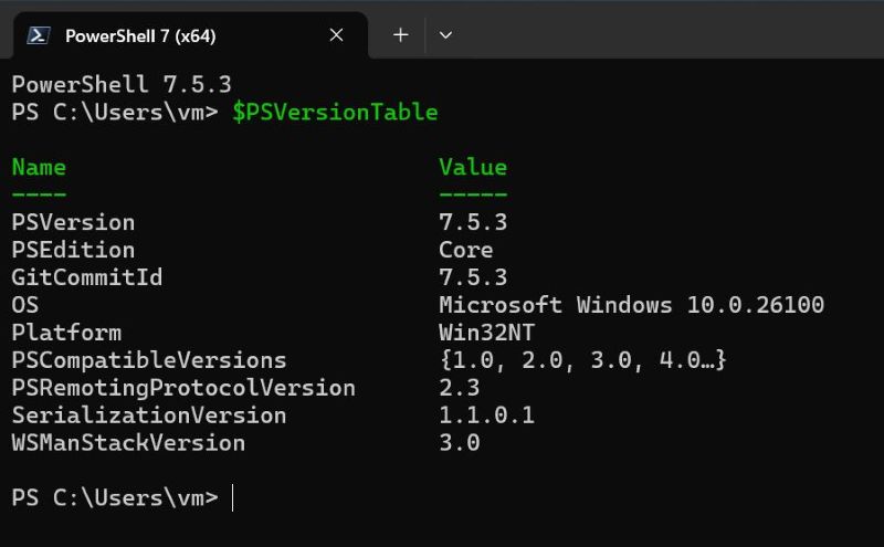 PowerShell 7