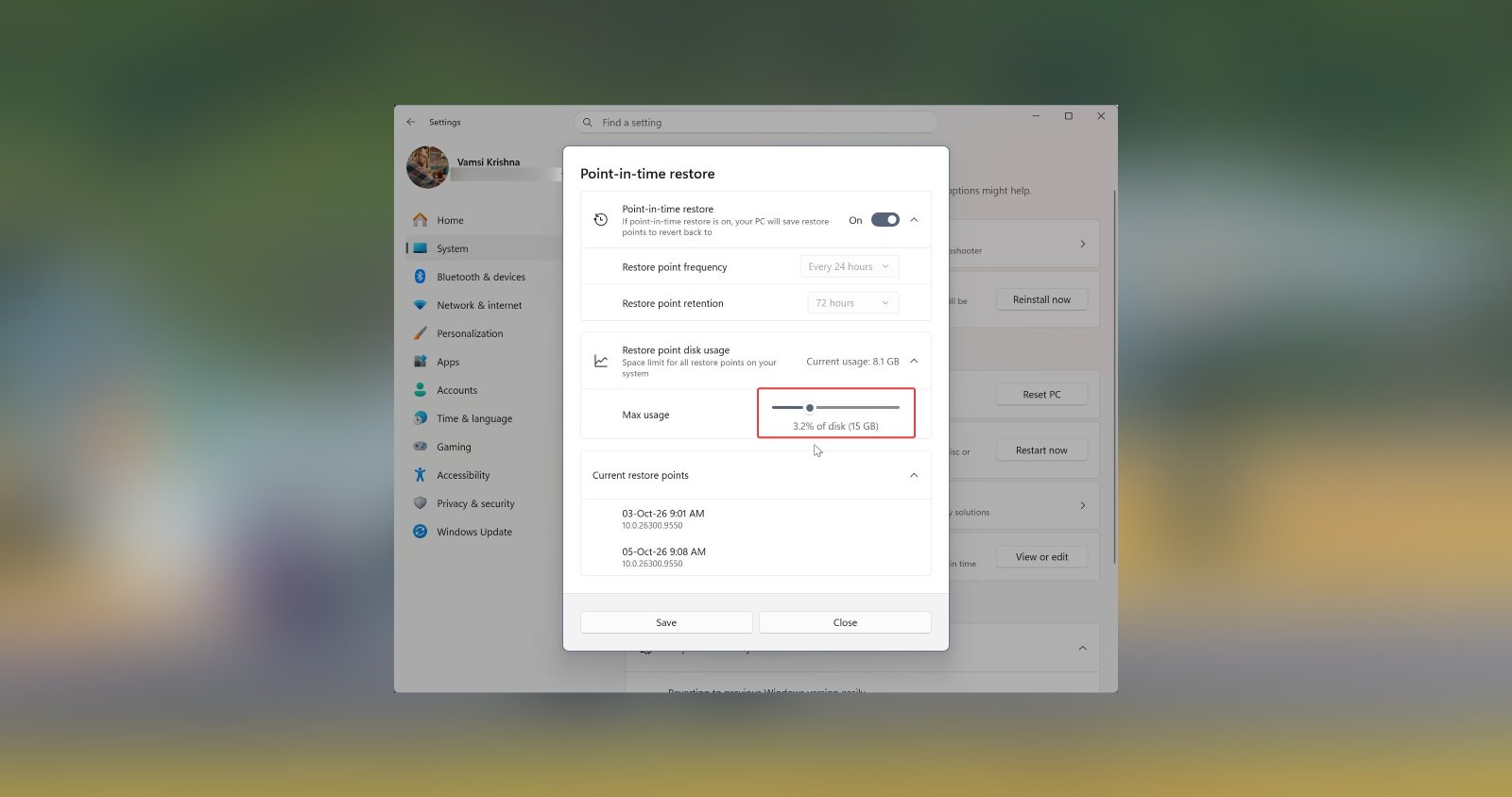 point-in-time restore max disk usage featured