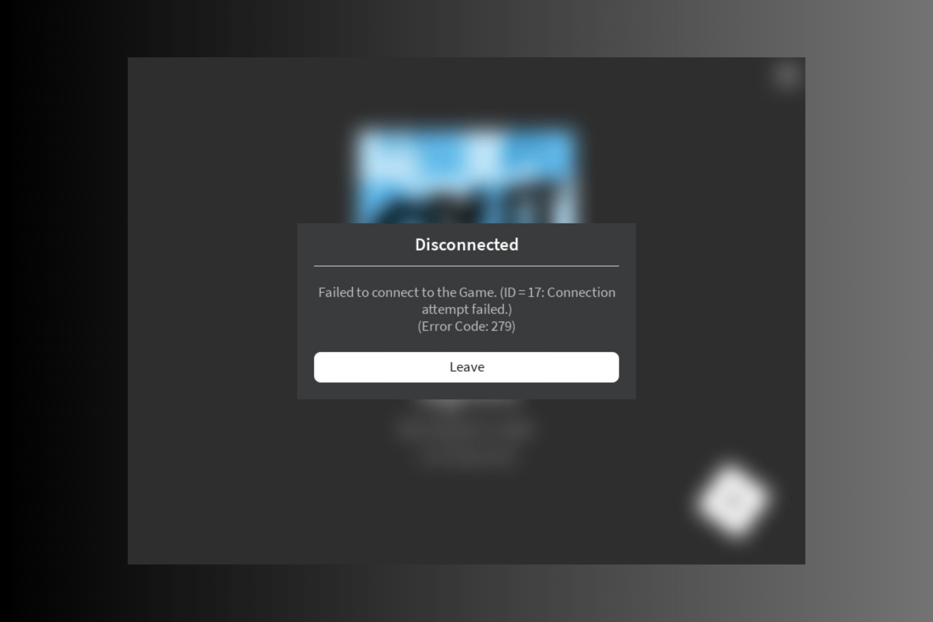 Roblox Error Code 279 How To Fix It ROBLOX 