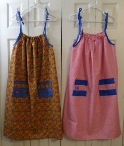 My first two dresses.