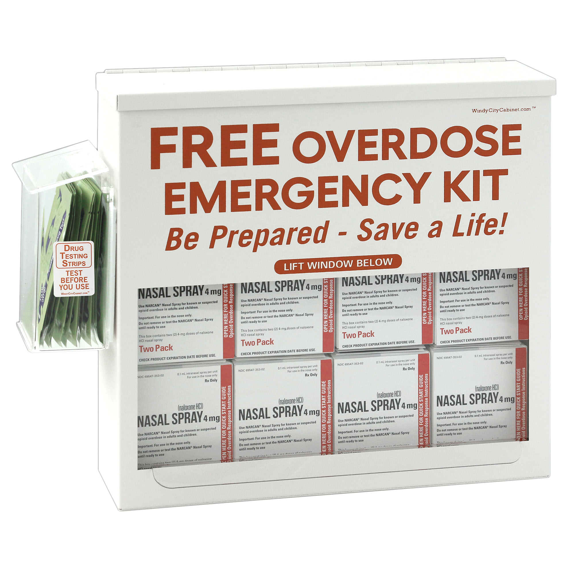 Overdose Emergency Kit Distribution Cabinet – Windy City Cabinet