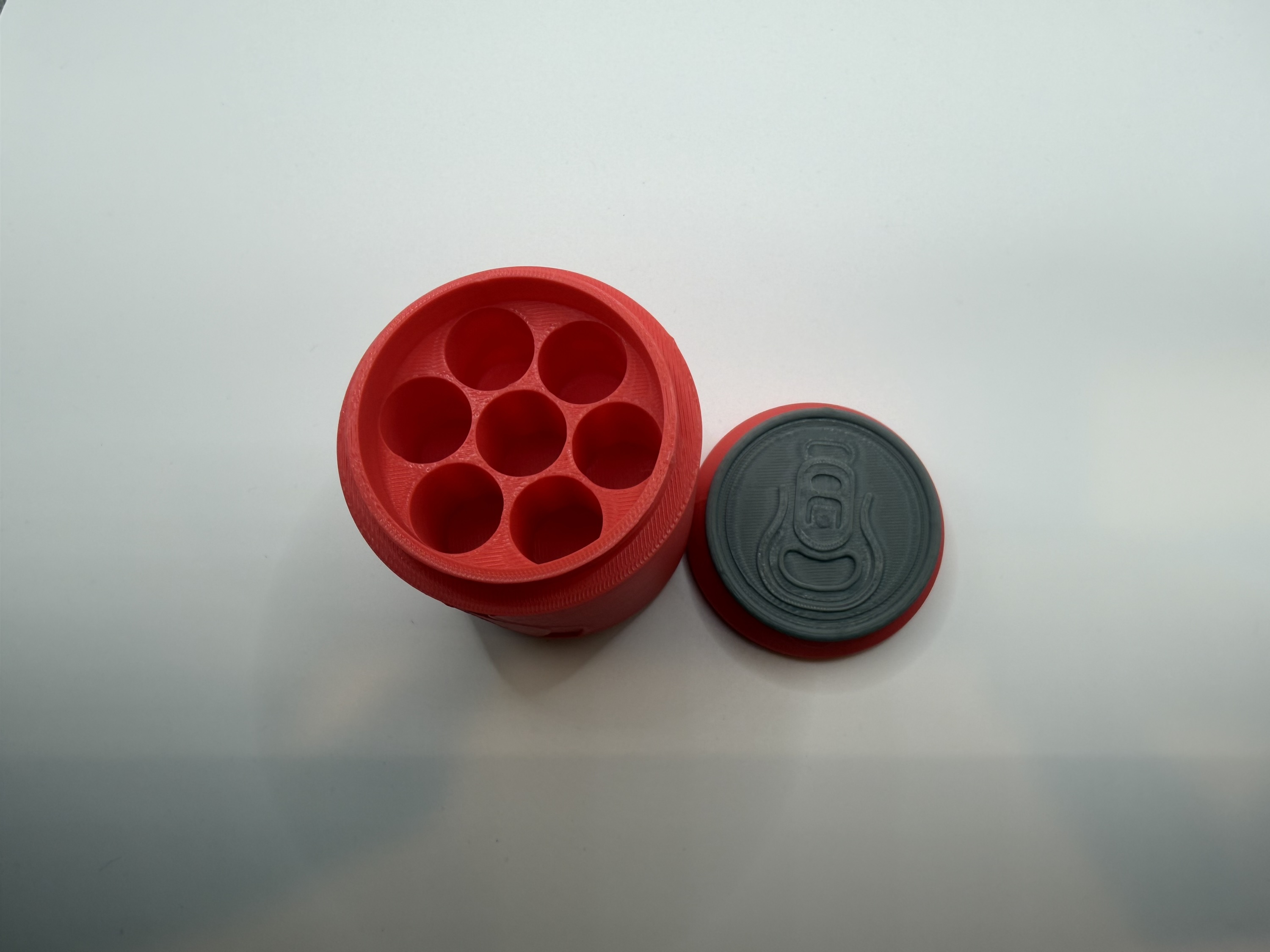 7 count Cola can 3ml peptide case Red